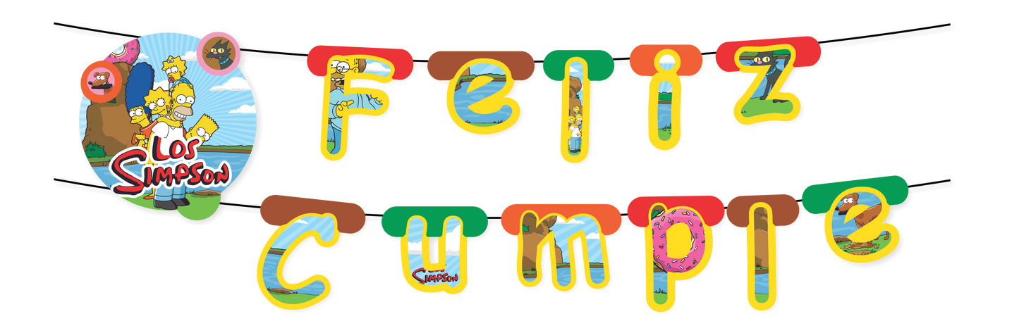 Letrero Los Simpsons (x1u)