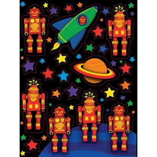 Robot Party Bots Stickers (4 sheets)