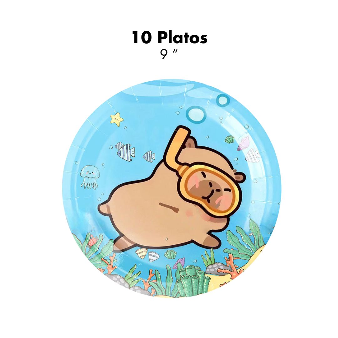 Platos Capybara 9" (x10u)