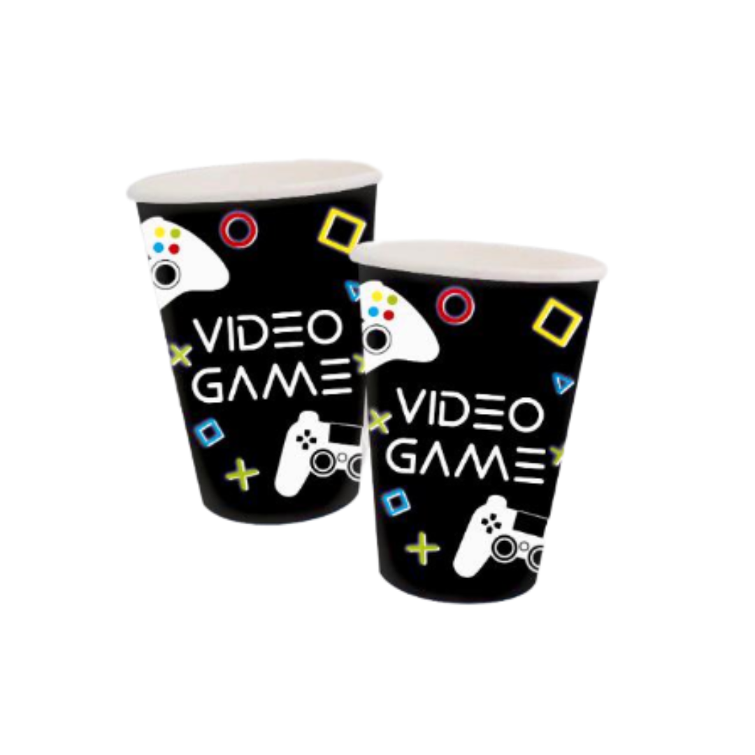 Vasos Video Game 9oz (x8u)