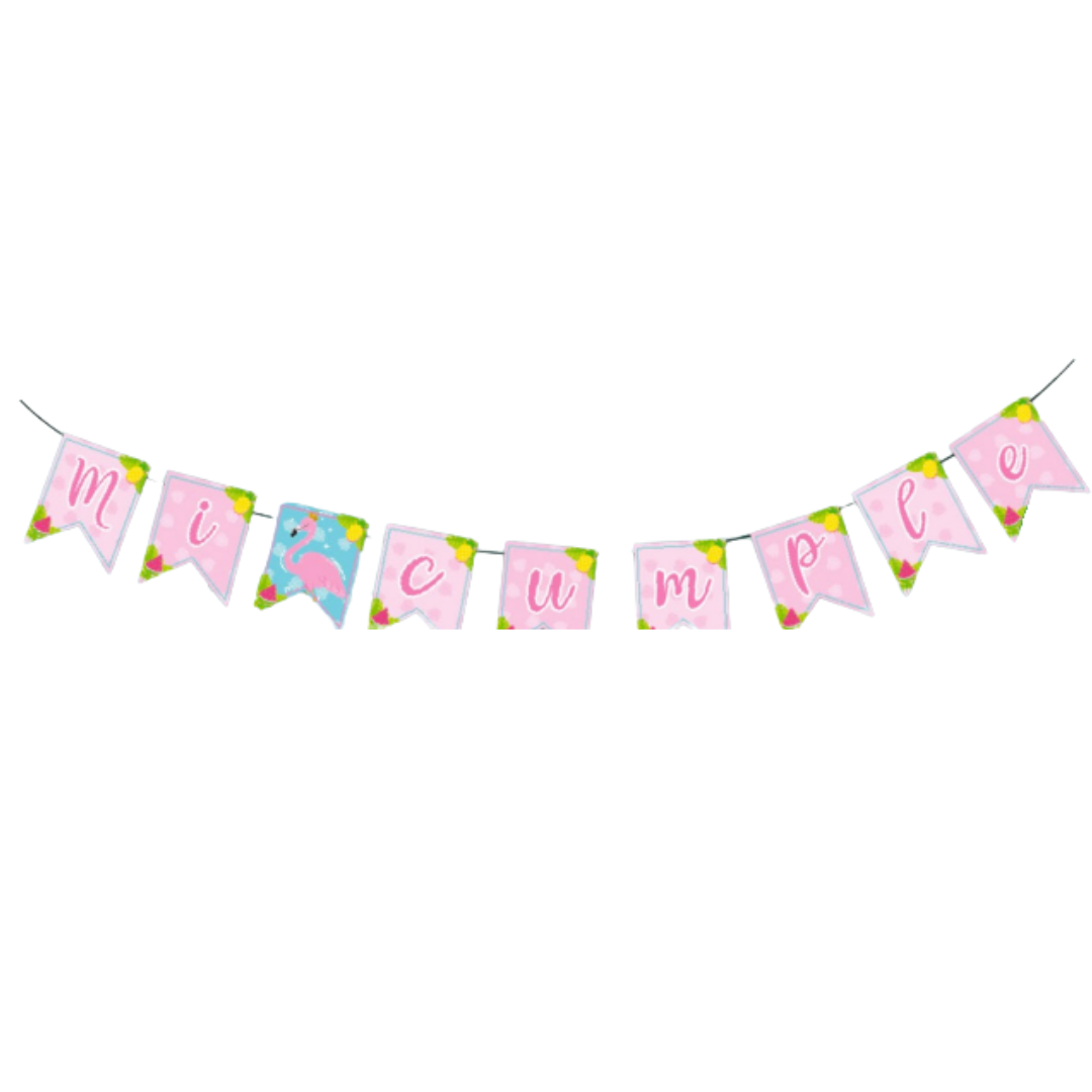 Banderín "Mi Cumple" Aloha (x1u)