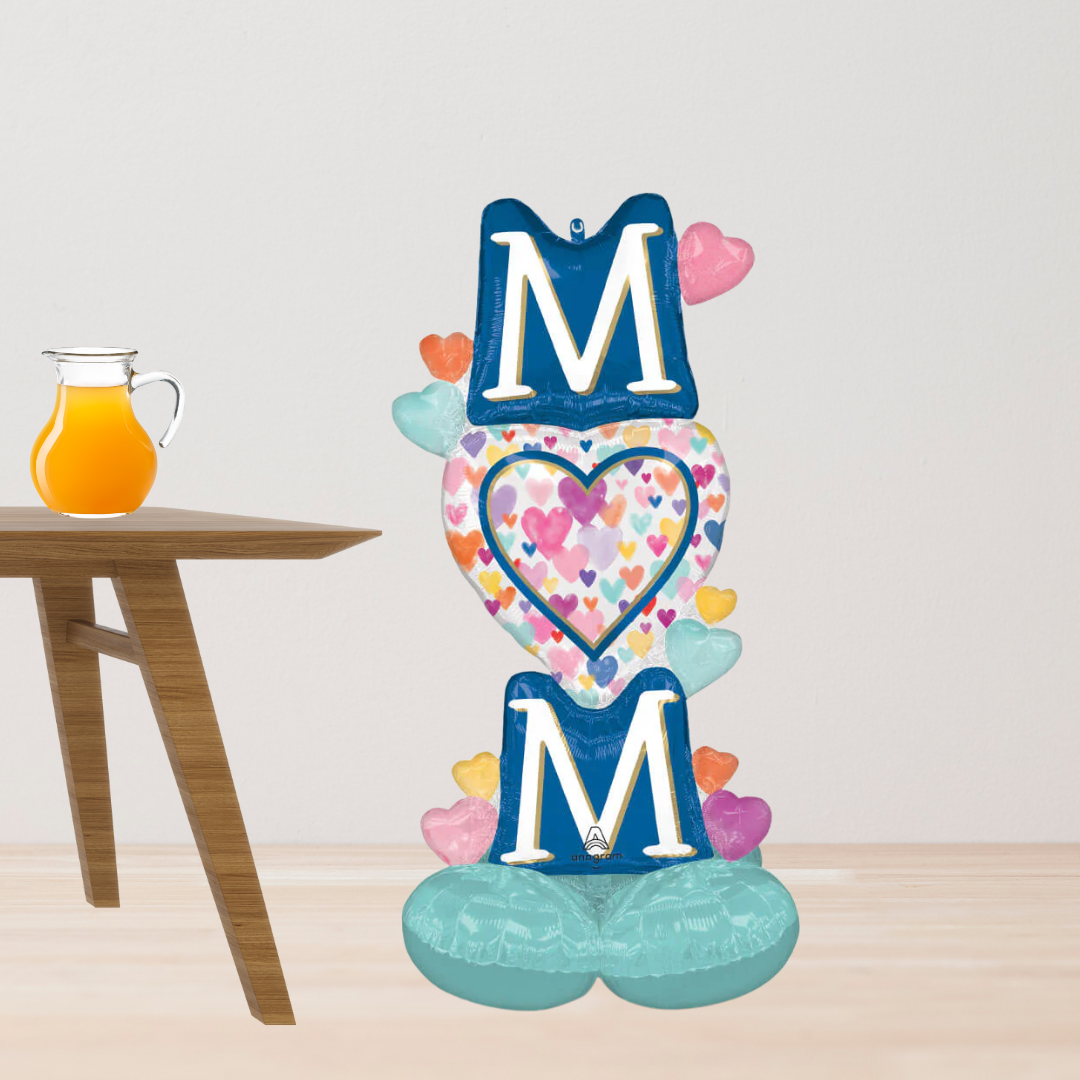 Globo AirLoonz “Mom Sprinkled Hearts” – 49” (1.24 m)