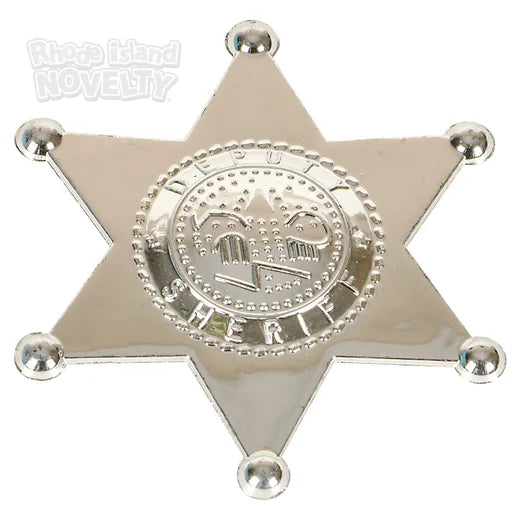 Placa de sheriff de plástico (x12pcs)