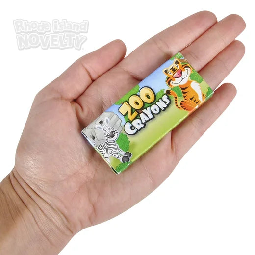 Crayones de animales del zoológico 7.5 cm – 4 piezas por caja 1dz