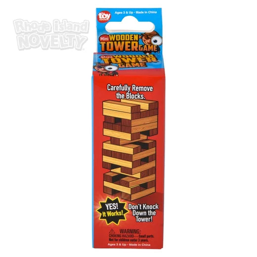 Mini Jenga - torre de madera para apilar (10 cm)
