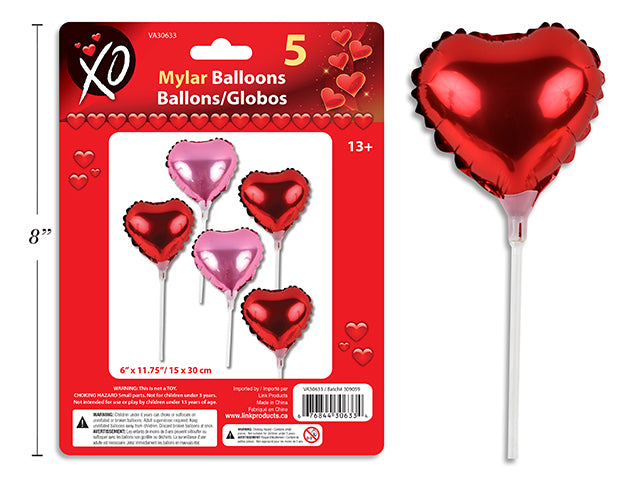 Globos de San Valentín en Forma de Corazón – Pack de 2