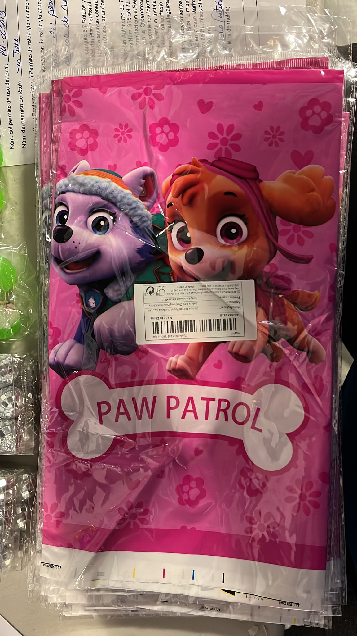 Mantel/Tablecover Paw Patrol