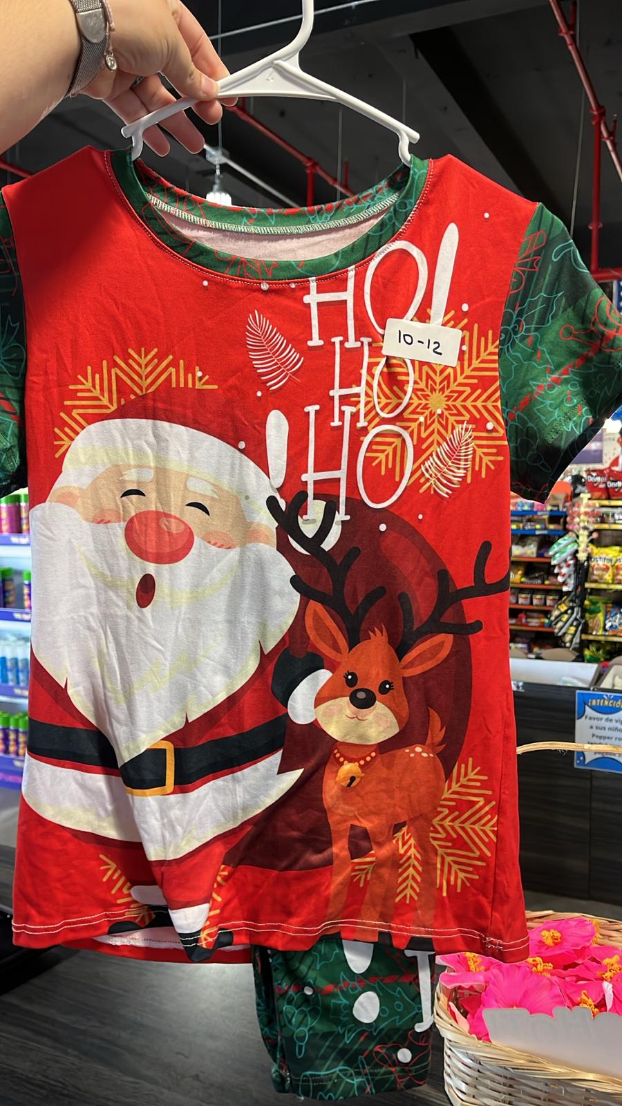Pijama Santa Rojo HO HO HO