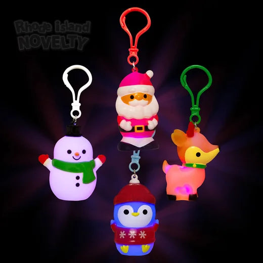 Clips navideños iluminados (6.5 cm) (x1u)