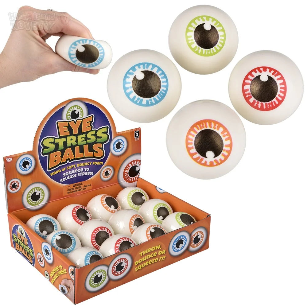 Ojo antiestrés de espuma blanda (6.5 cm) (x1u)