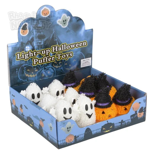 Puffers de Halloween con luz (x1u)