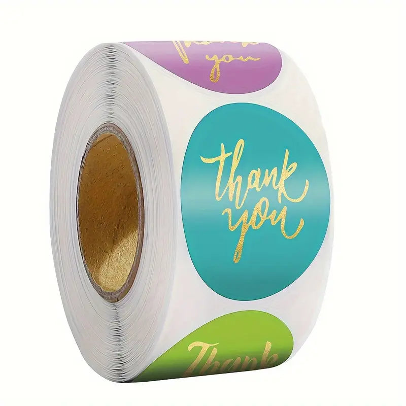 Thank You Sticker Rollo (500 unidades) - Todos los Modelos