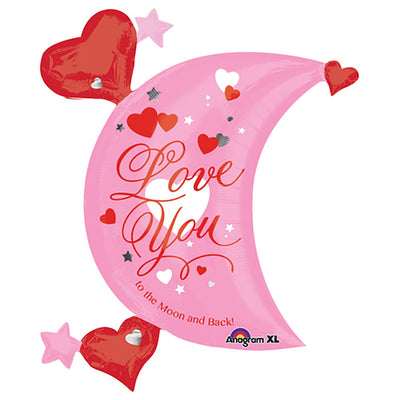 Love You Moon Supershape 32"