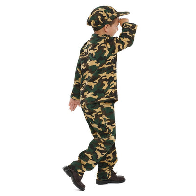 Army Camouflage Uniform Kids Costume