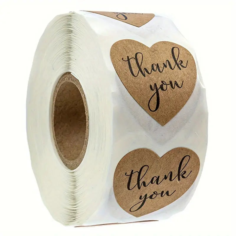 Thank You Sticker Rollo (500 unidades) - Todos los Modelos