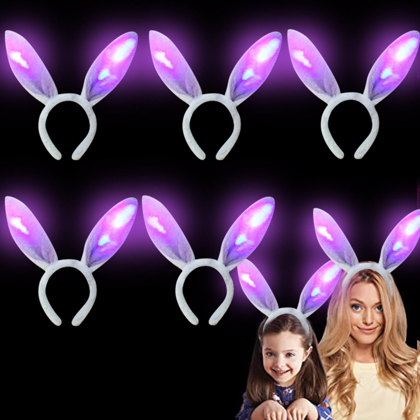 Diadema de Pascua con Luces LED