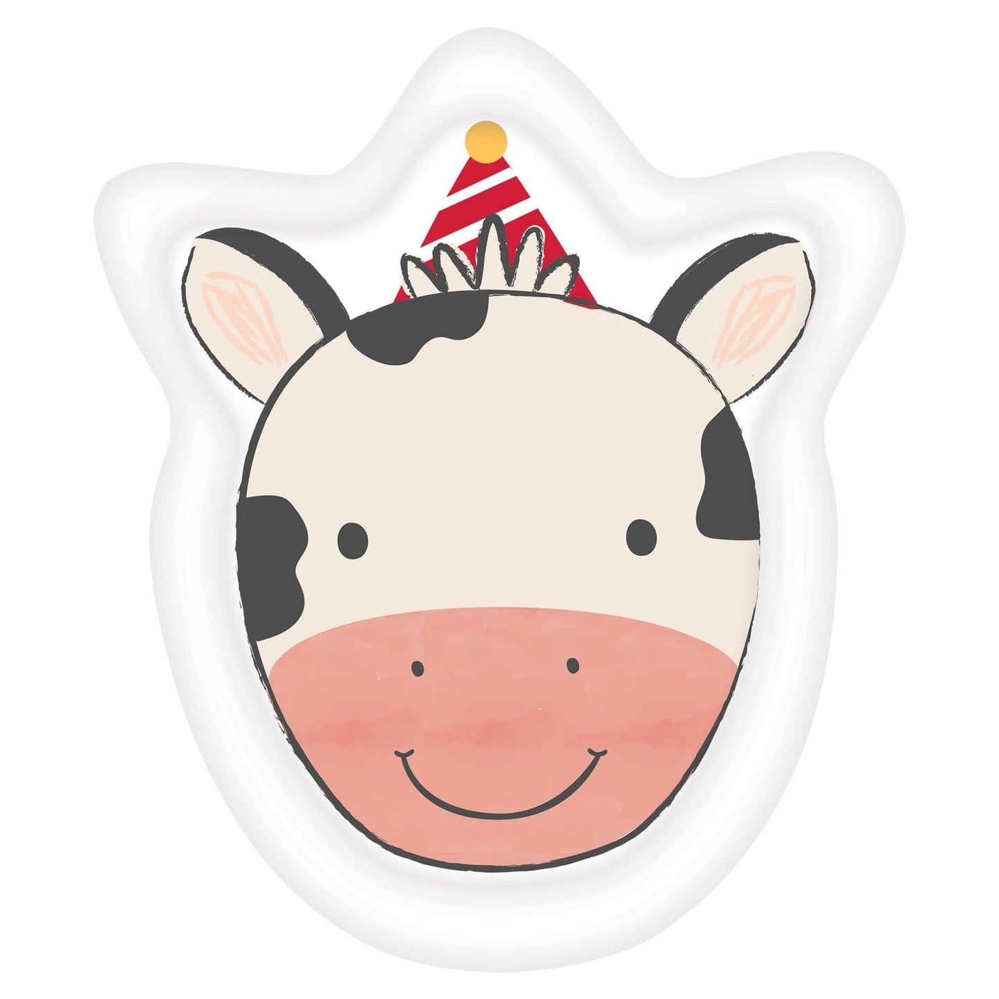 Barnyard Cow Shape Plates 7" (x8u)
