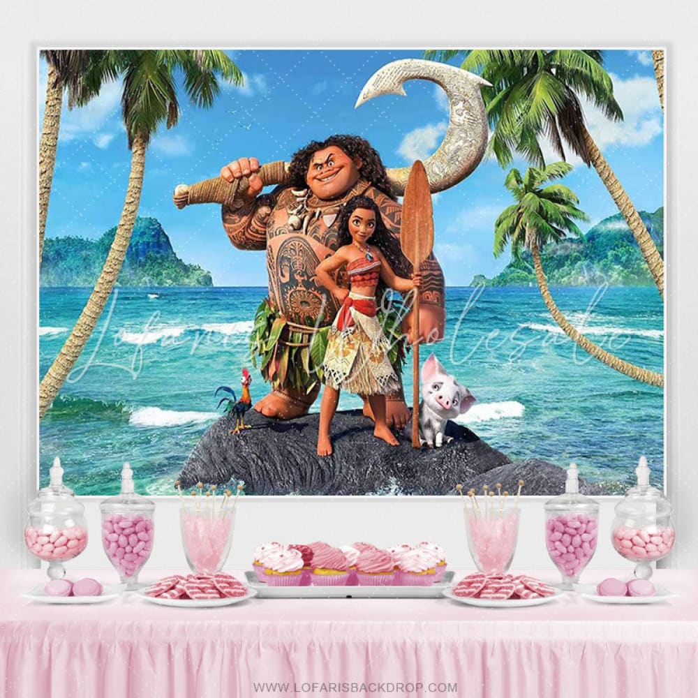Moana Party Backdrop Banner (x1u)