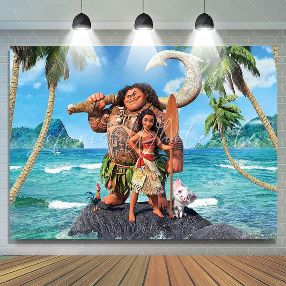 Moana Party Backdrop Banner (x1u)
