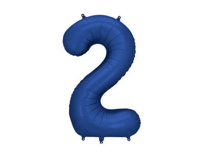 FOIL BALLOON NUMBER "2" NAVY (86CM)