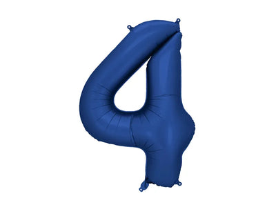 FOIL BALLOON NUMBER "4" NAVY (86CM)