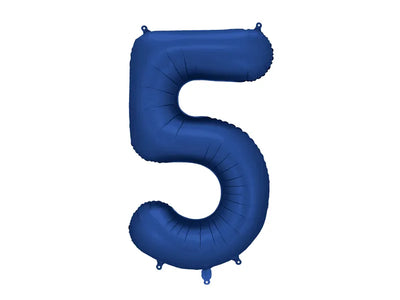 Foil Balloon Number "5" Navy 34”