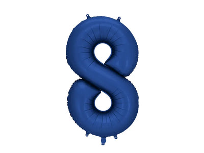 FOIL BALLOON NUMBER "8" NAVY (86CM)
