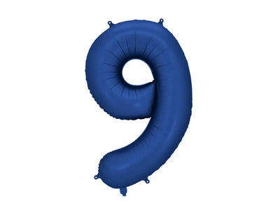 FOIL BALLOON NUMBER "9" NAVY (86CM)