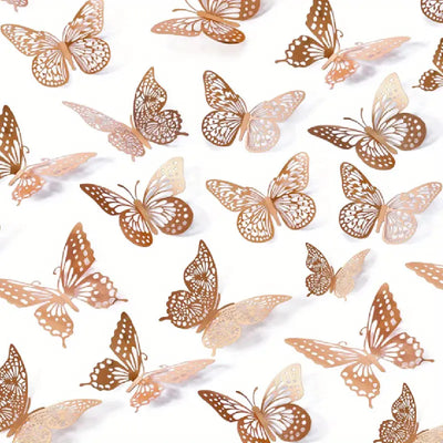 Mariposa Decorativa 12 unidades