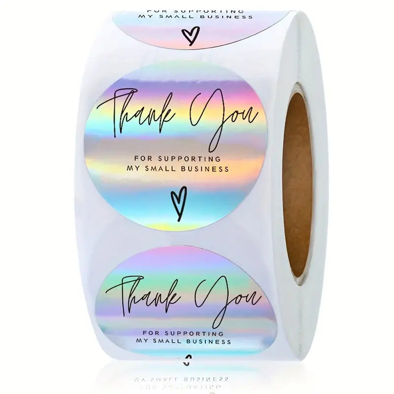 Thank You Sticker Rollo (500 unidades) - Todos los Modelos