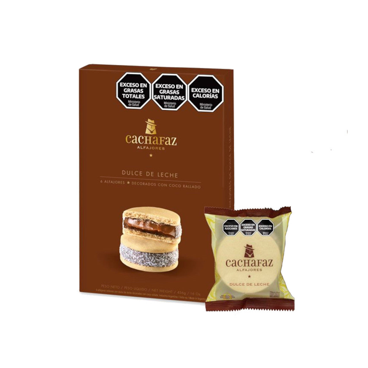 Alfajores Cachafaz Caja x 6