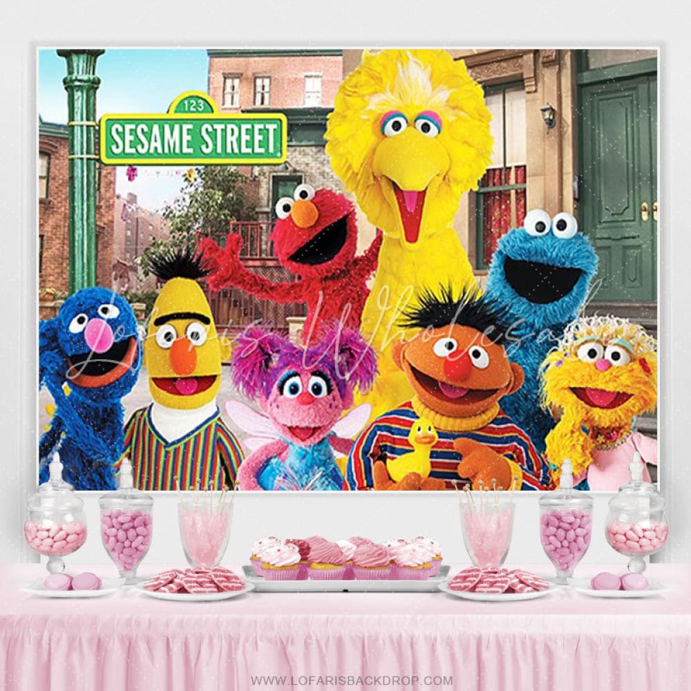 Sesame Street Decoration Backdrop (x1u)