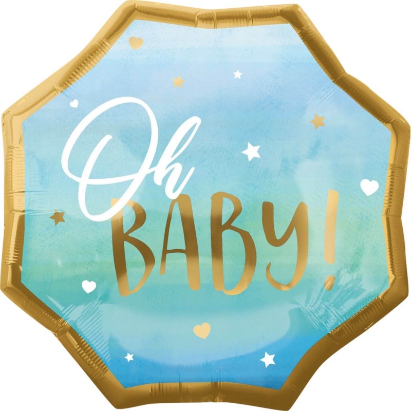 Baby Girl Blue Oh Baby Balloon Foil 22"