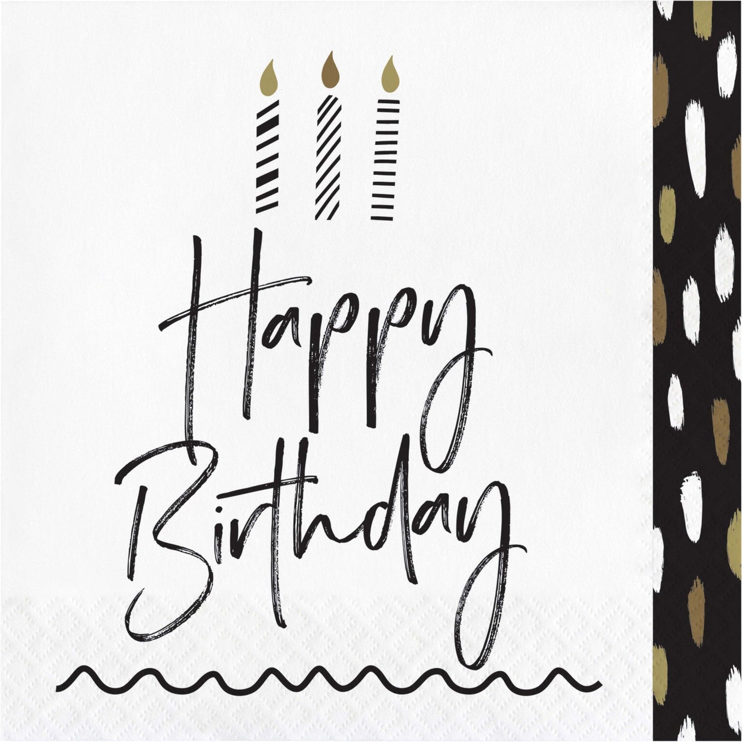 GOLDEN WISHES Napkins 16pcs