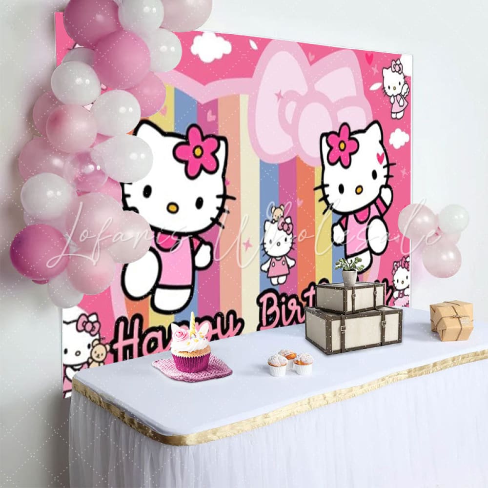 Hello Kitty Birthday Party Backdrop (x1u)