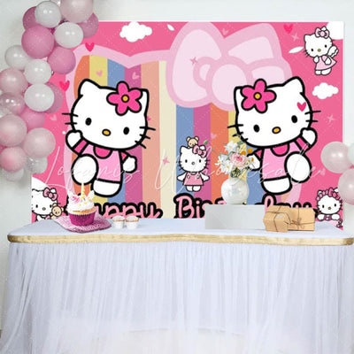Hello Kitty Birthday Party Backdrop (x1u)