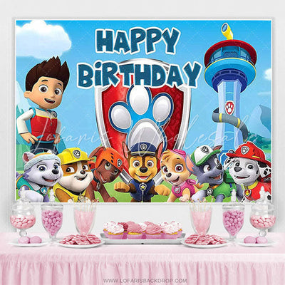 Paw Patrol Friends Birthday Backdrop (x1u)