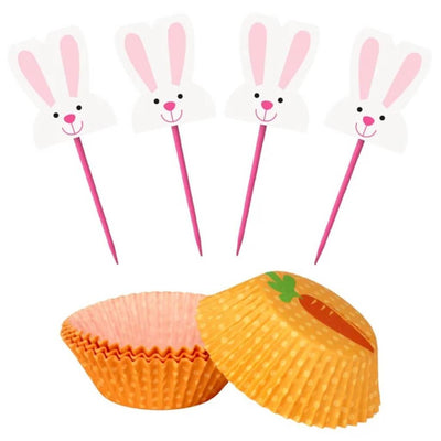Bunny and Carrot Easter Cupcake Kit (x24u)