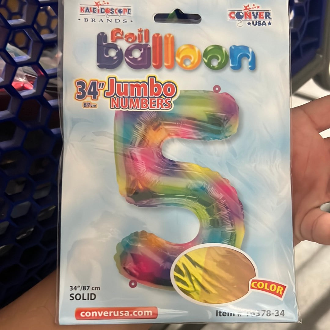 Globo Jumbo “#5” Multicolor