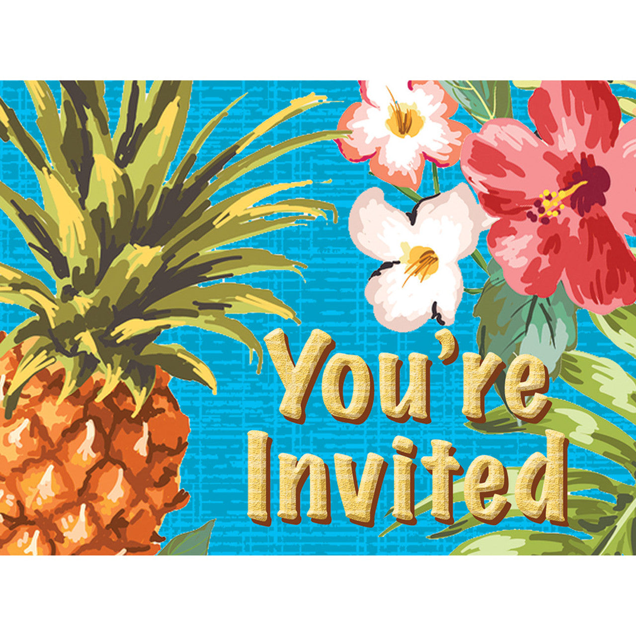 Aloha Pineapple Invitations (x8u)