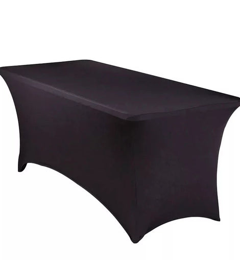 Mantel Rectangular Spandex 8FT Negro