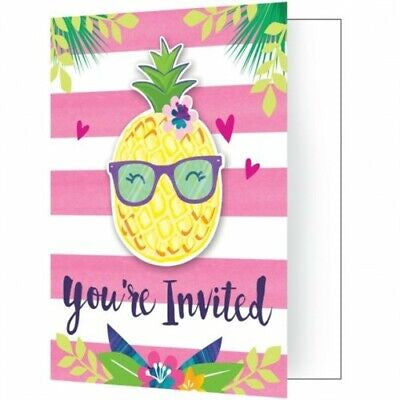 Pineapple and Friends Invitations (x8u)