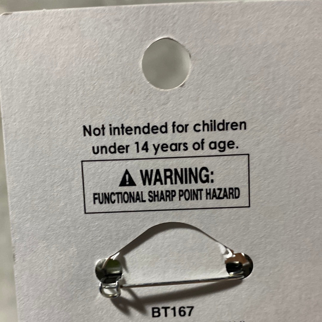Skull Metal Button Pin