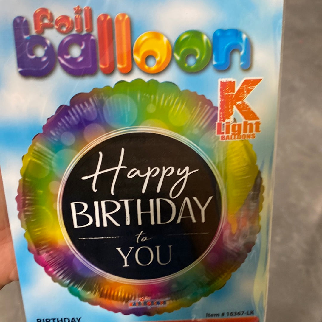Multicolor happy birthday to you