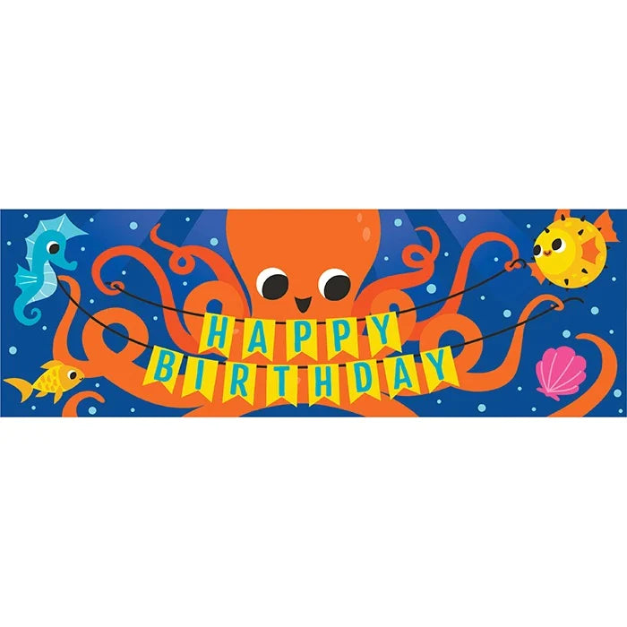 Ocean Banner (x1u) "Happy Birthday"