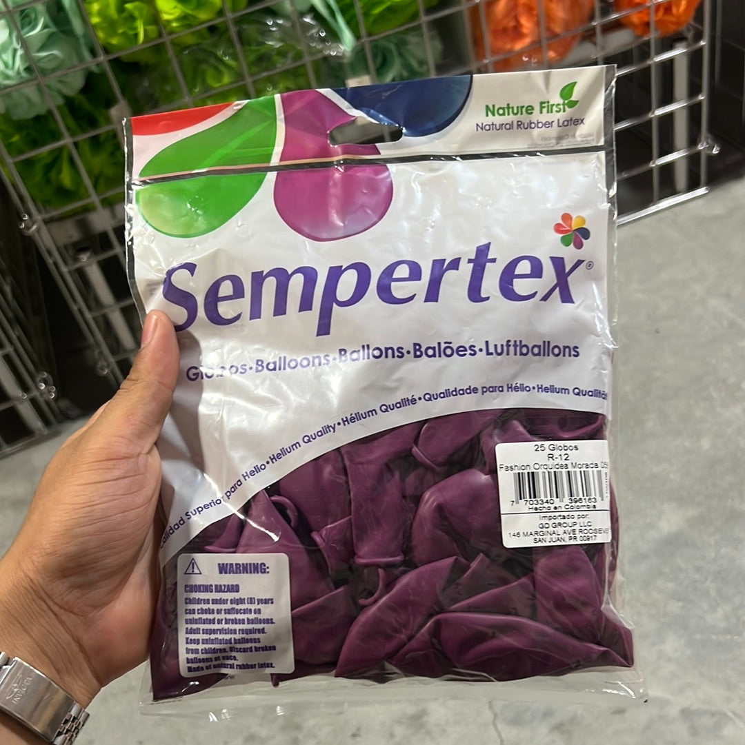 Globo Sempertex 12" (25u) - Fashion Orquídea Morado