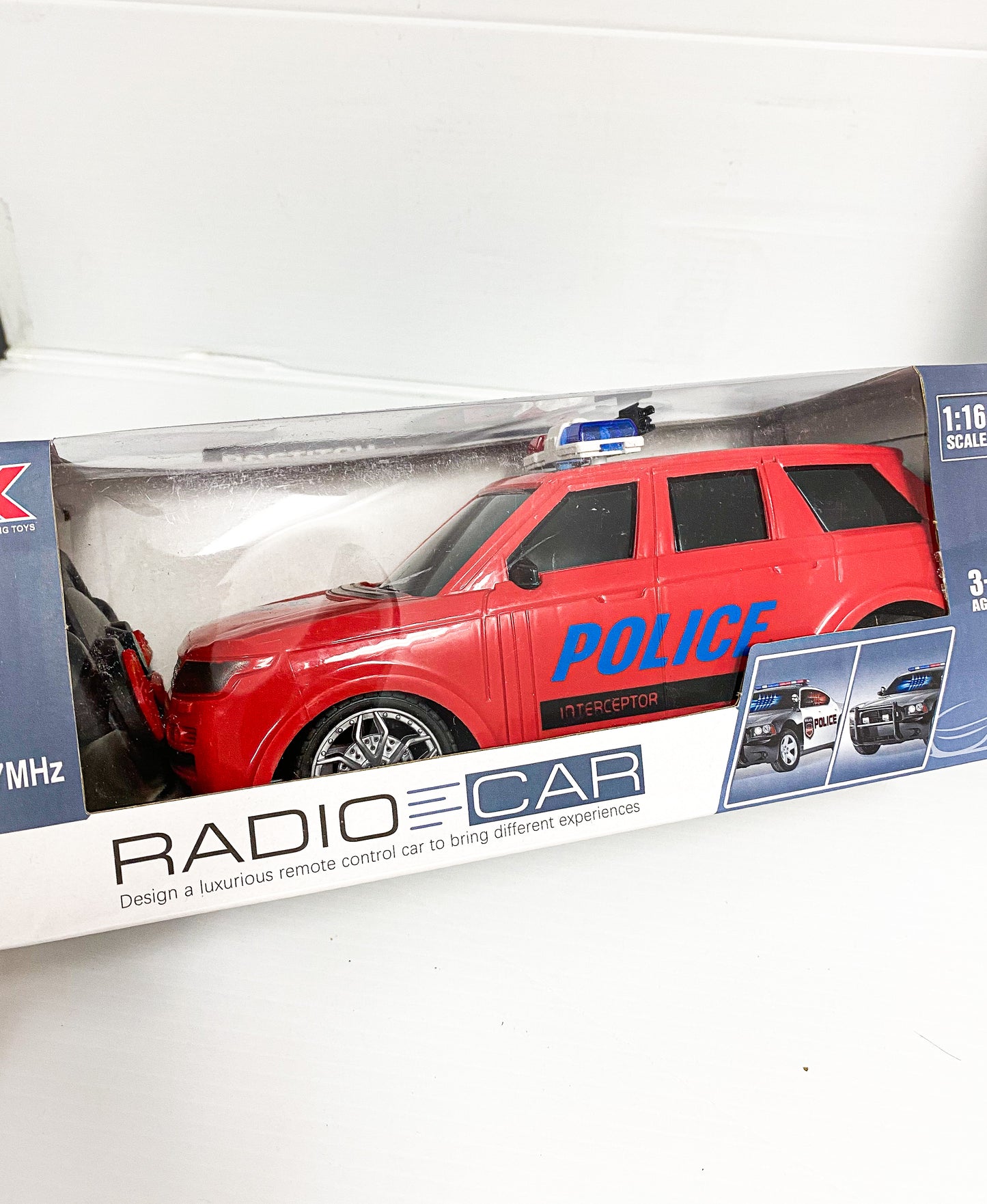 Red Land Rover Police Remote Control