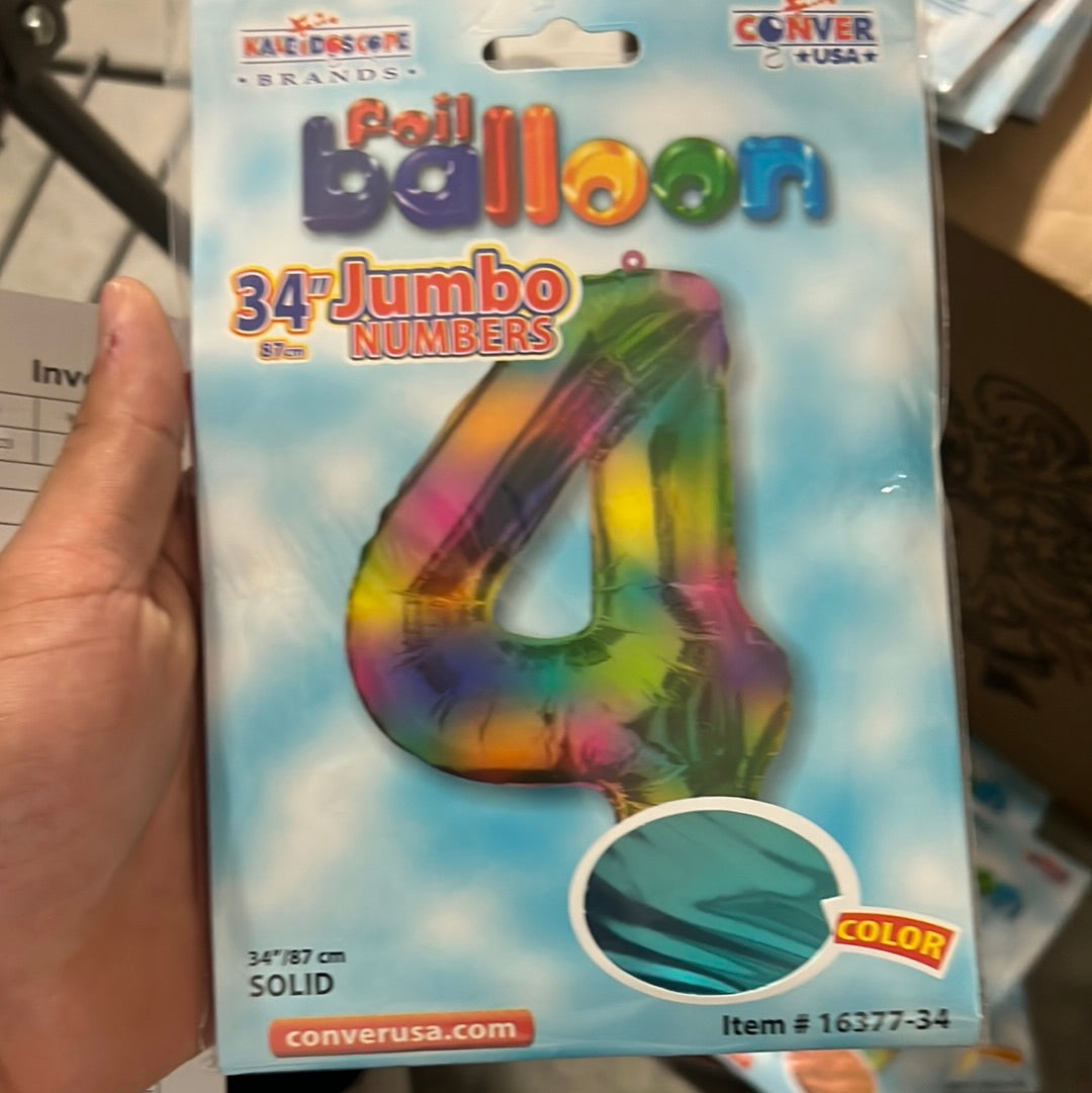 Globo Jumbo “#4” Multicolor