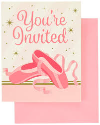 Twinkle Toes Ballet Invitaciones (x8u)