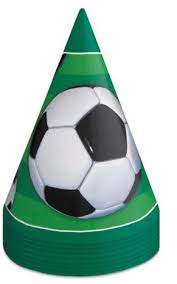 Soccer Party Hats (x8u)